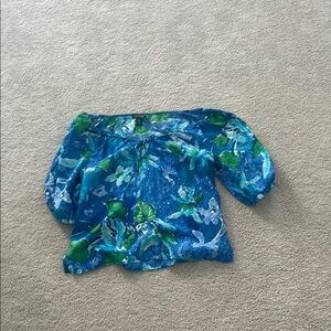 Floral Off-Shoulder Ralph Lauren Blouse